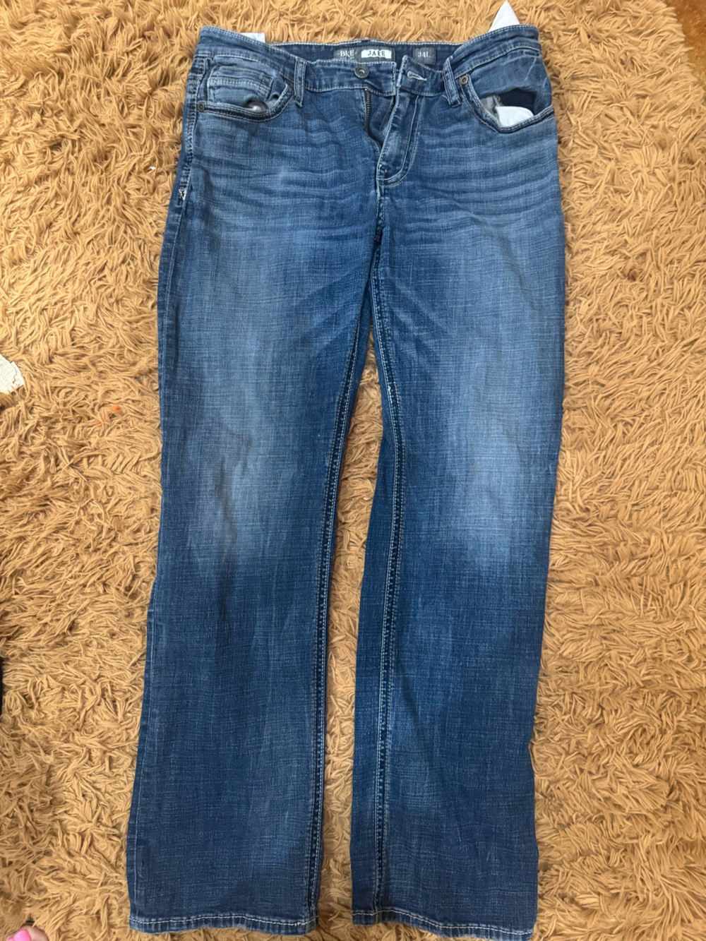 Buckle Men's Blue Bootcut Jeans